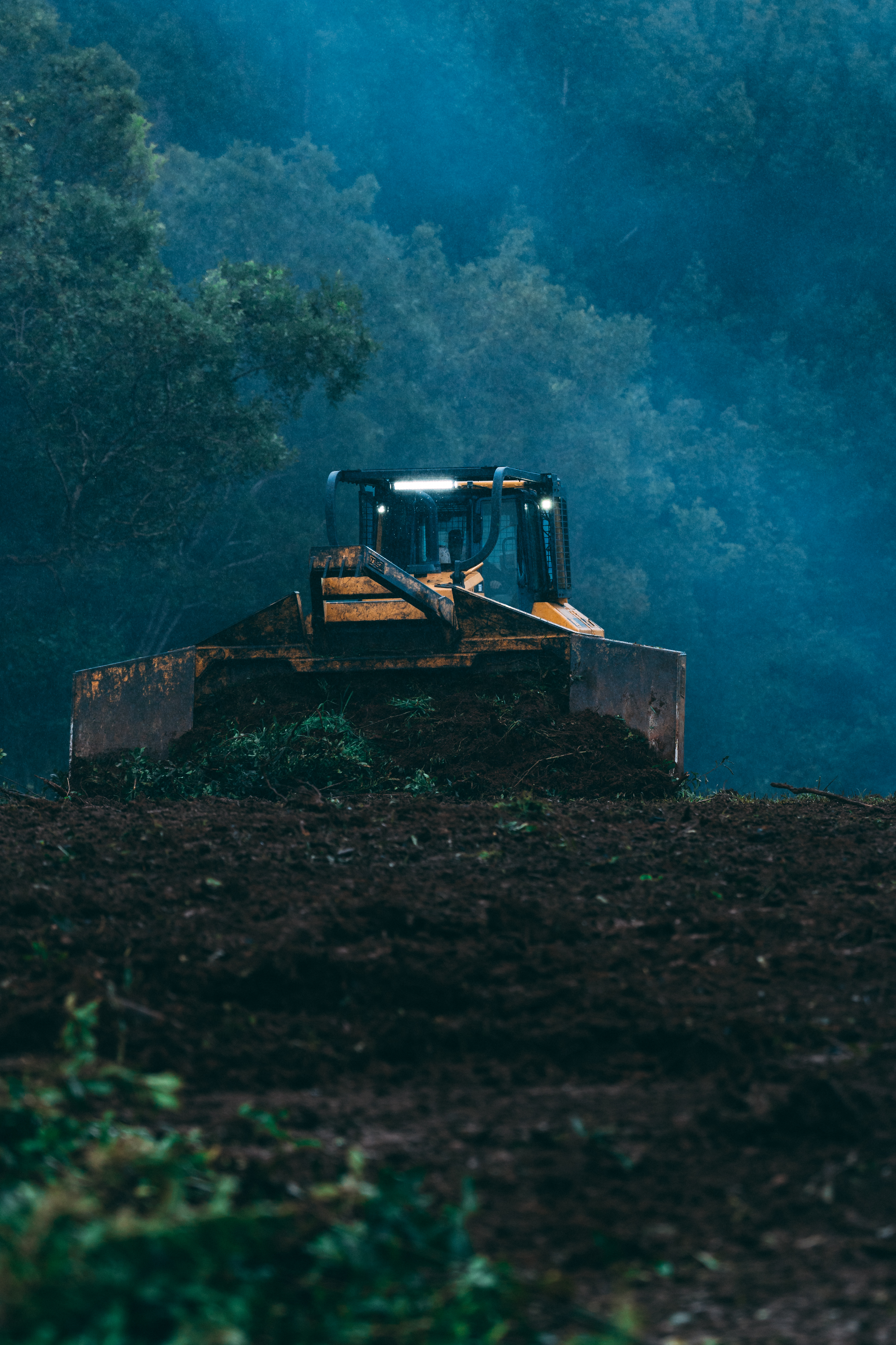 Excavator on site